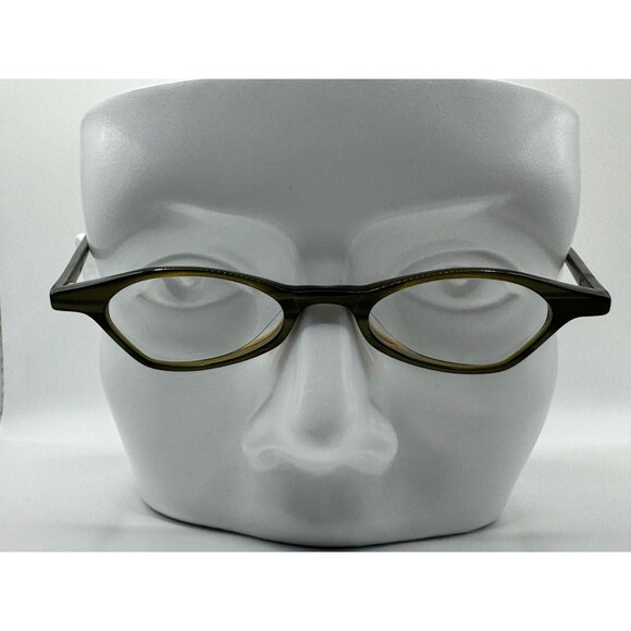 Vintage Y2K Eyeglasses | NOS | Tiny Lens Style Green Plastic Frame Made in Japan - Picture 2 of 10